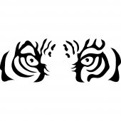 Adesivo Murale sguardo tigre