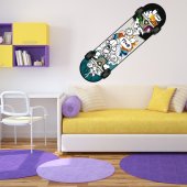 Adesivo Murale skate-board