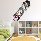 Adesivo Murale skate-board