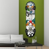 Adesivo Murale skate-board