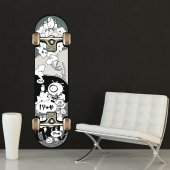 Adesivo Murale skate-board