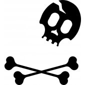 Adesivo per ipad 2 skull