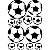 Kit Adesivo Murale 12   pallone da calcio