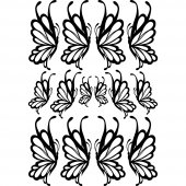 Kit Adesivo Murale 14   farfalle
