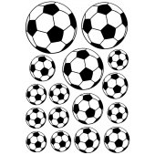 Kit Adesivo Murale 16   pallone da calcio