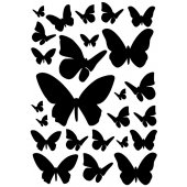 Kit Adesivo Murale 25   farfalle
