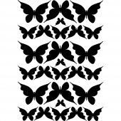 Kit Adesivo Murale 27   farfalle