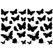 Kit Adesivo Murale 30 farfalle