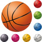 Kit Adesivo Murale   8 pallone pallacanestro