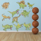 Kit Adesivo Murale bambini 10 dinosauro