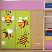 Kit Adesivo Murale bambini 4 api