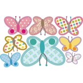 Kit Adesivo Murale bambini 8 farfalle