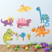 Kit Adesivo Murale bambini dinosauri