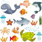 Kit Adesivo Murale bambini oceano