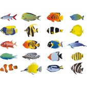 Kit Adesivo Murale bambini pesci