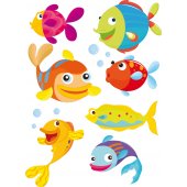 Kit Adesivo Murale bambini pesci